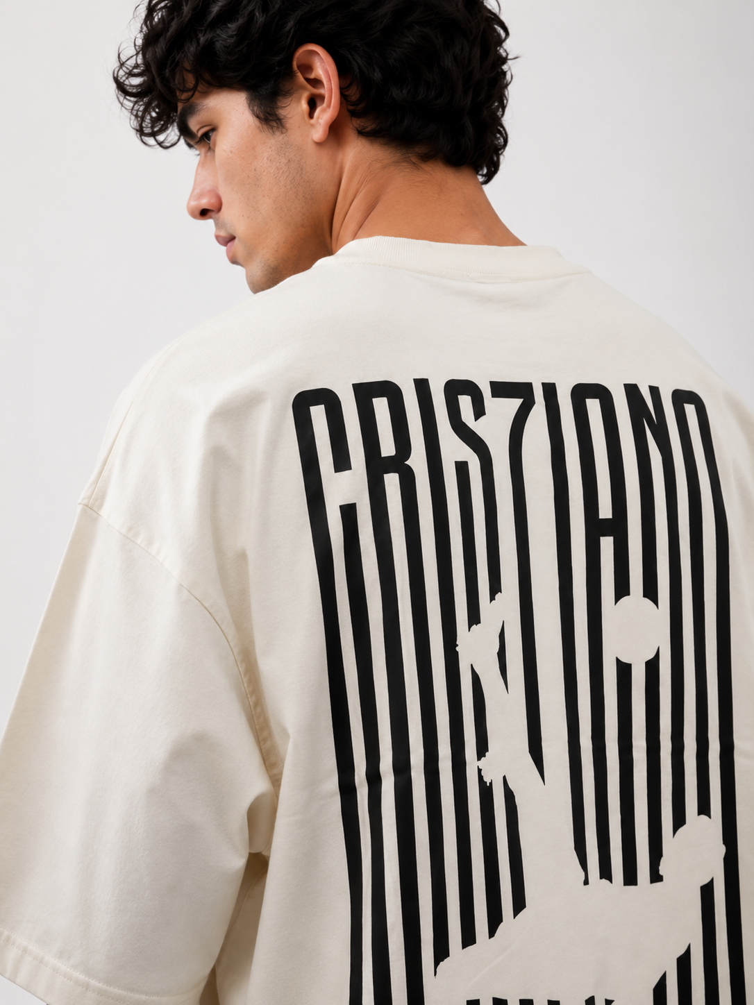 CRISTIANO PHANTOM LINES OVERSIZED TEE – 200 GSM