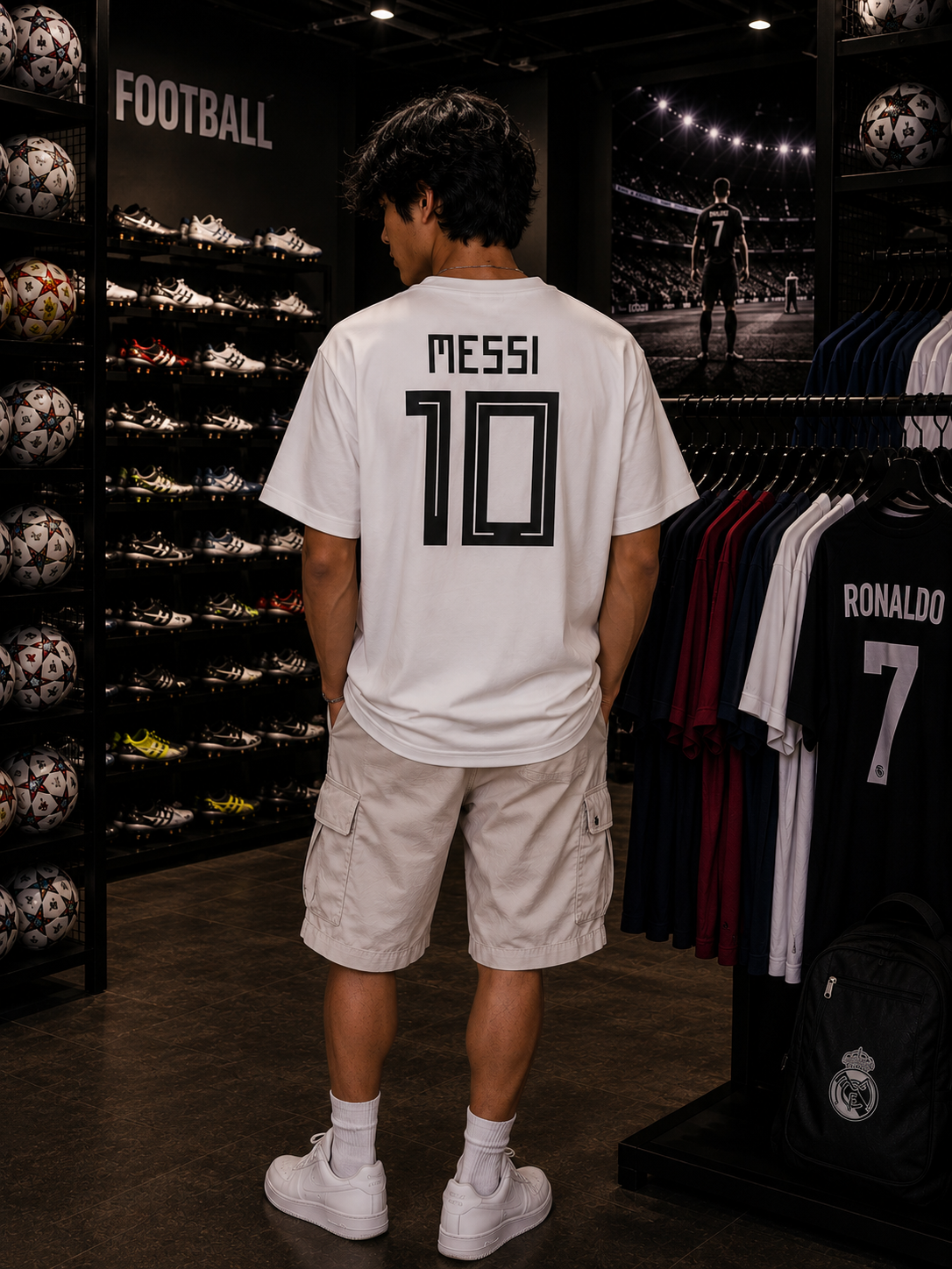 ARGENTINA MESSI - OVERSIZED TEE – 200 GSM