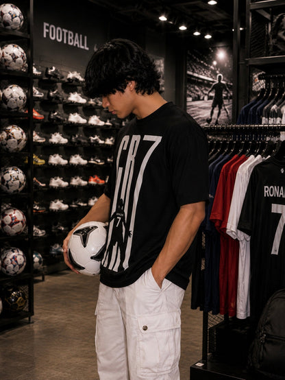 CR7 GOAT - OVERSIZED TEE – 200 GSM