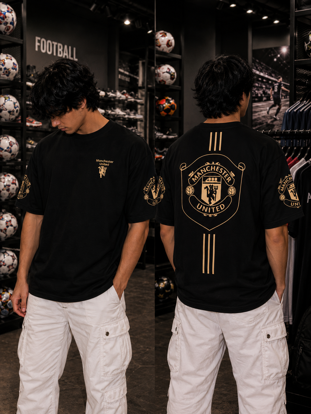 MANCHESTER UNITED – OVERSIZED TEE – 200 GSM