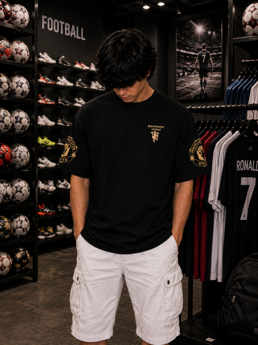 MANCHESTER UNITED – OVERSIZED TEE – 200 GSM