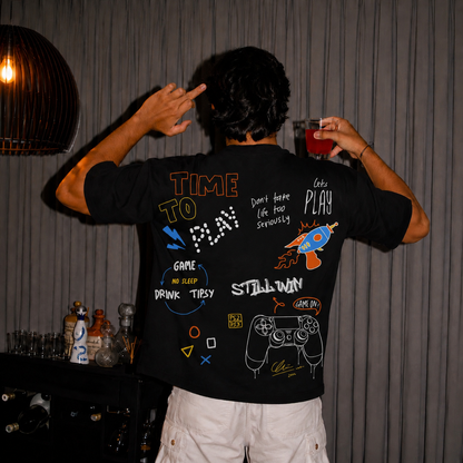PLAY MODE - OVERSIZED TEE – 200 GSM