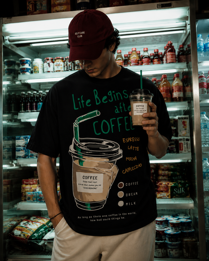 AFTER COFFEE - OVERSIZED TEE – 200 GSM