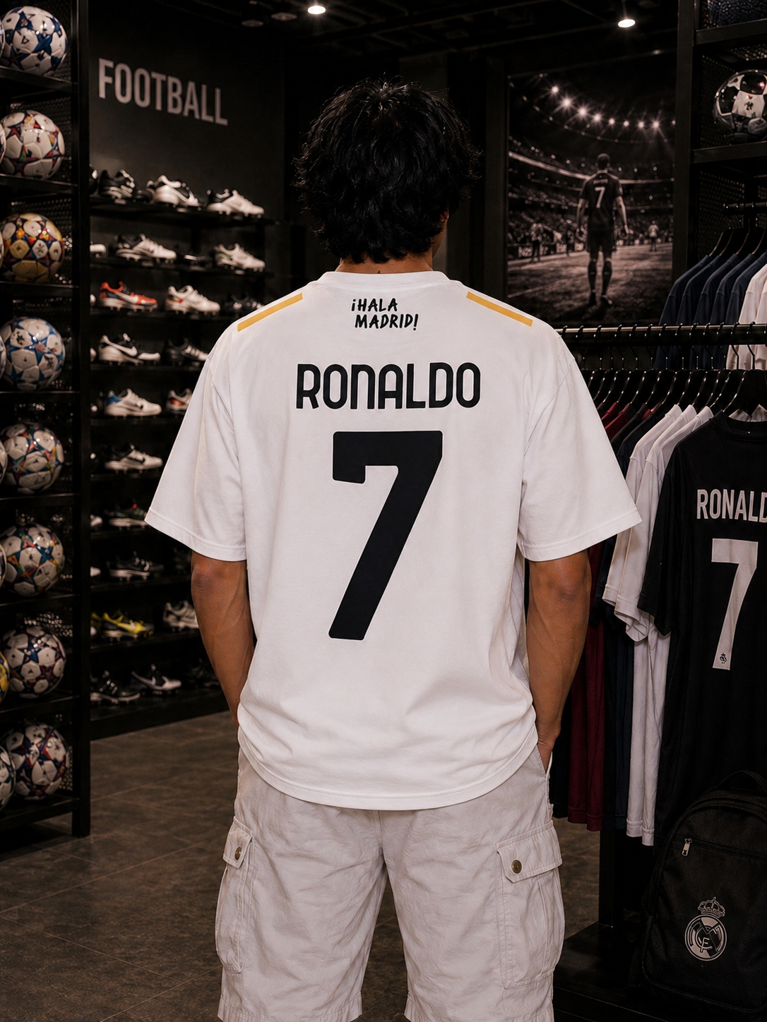 REAL MADRID JERSEY - OVERSIZED TEE – 200 GSM