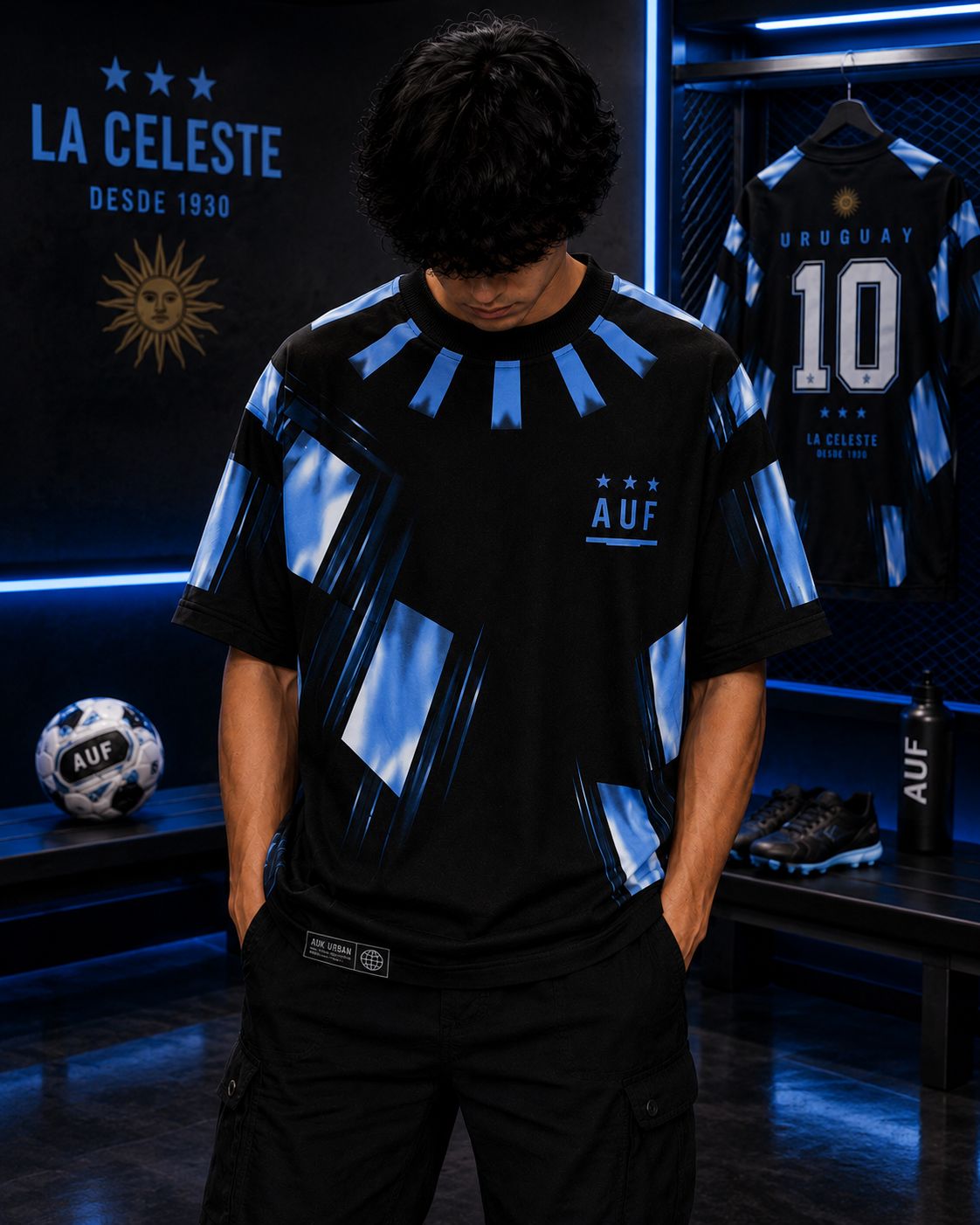 URUGUAY LUIS SUÁREZ 9 OVERSIZED T-SHIRT – 240 GSM