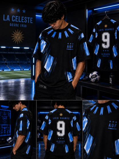 URUGUAY LUIS SUÁREZ 9 OVERSIZED T-SHIRT – 240 GSM